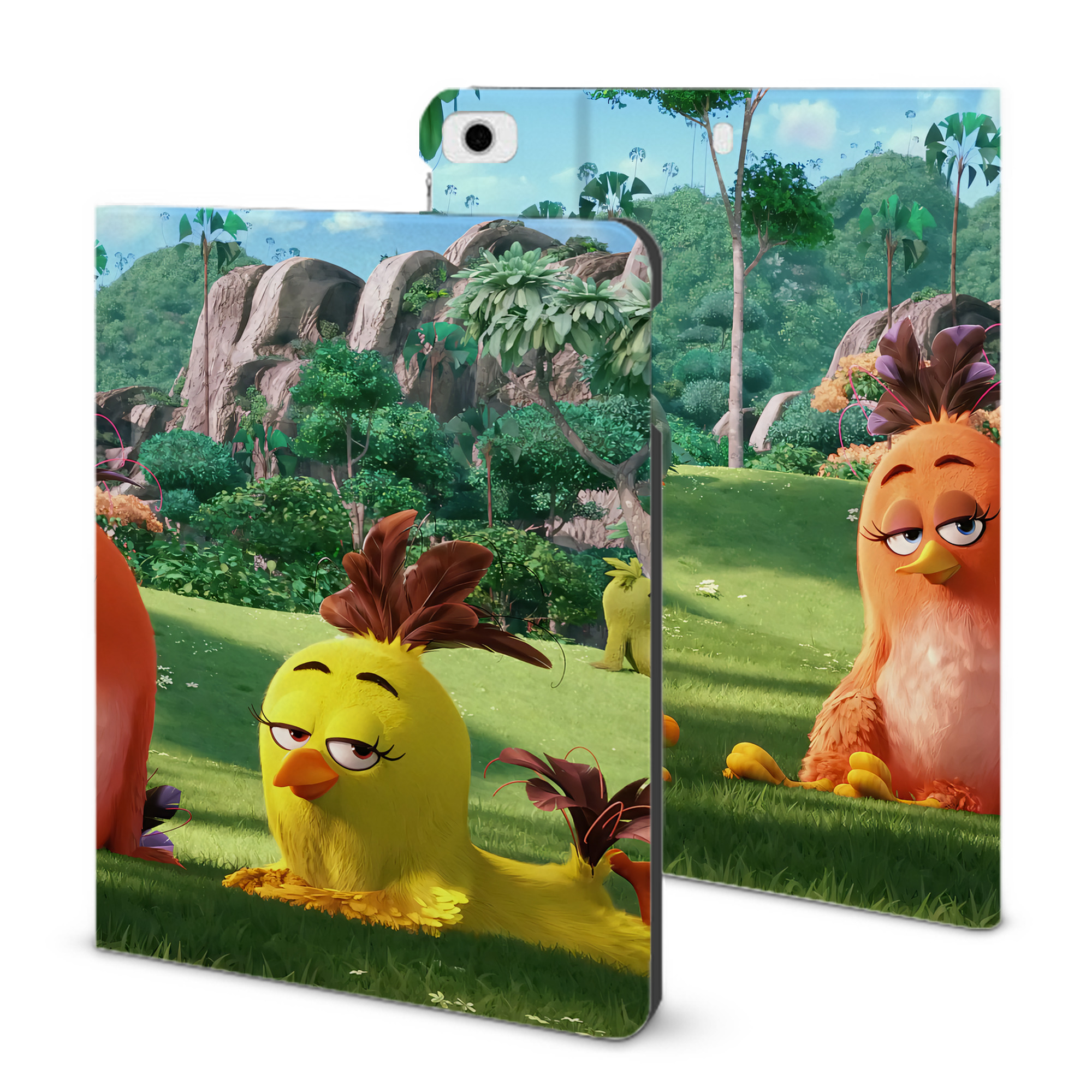 （画像用） Angry Birds アングリーバード IPad ケース ブック型 PUレザー TPU 耐衝撃 軽量 薄型 ペン収納なし 全面保護 IPad 各モデル対応